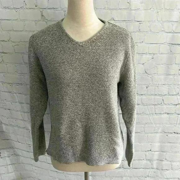 Sahalie Sweater Gray Women’s XL V-neck - Picture 1 of 8